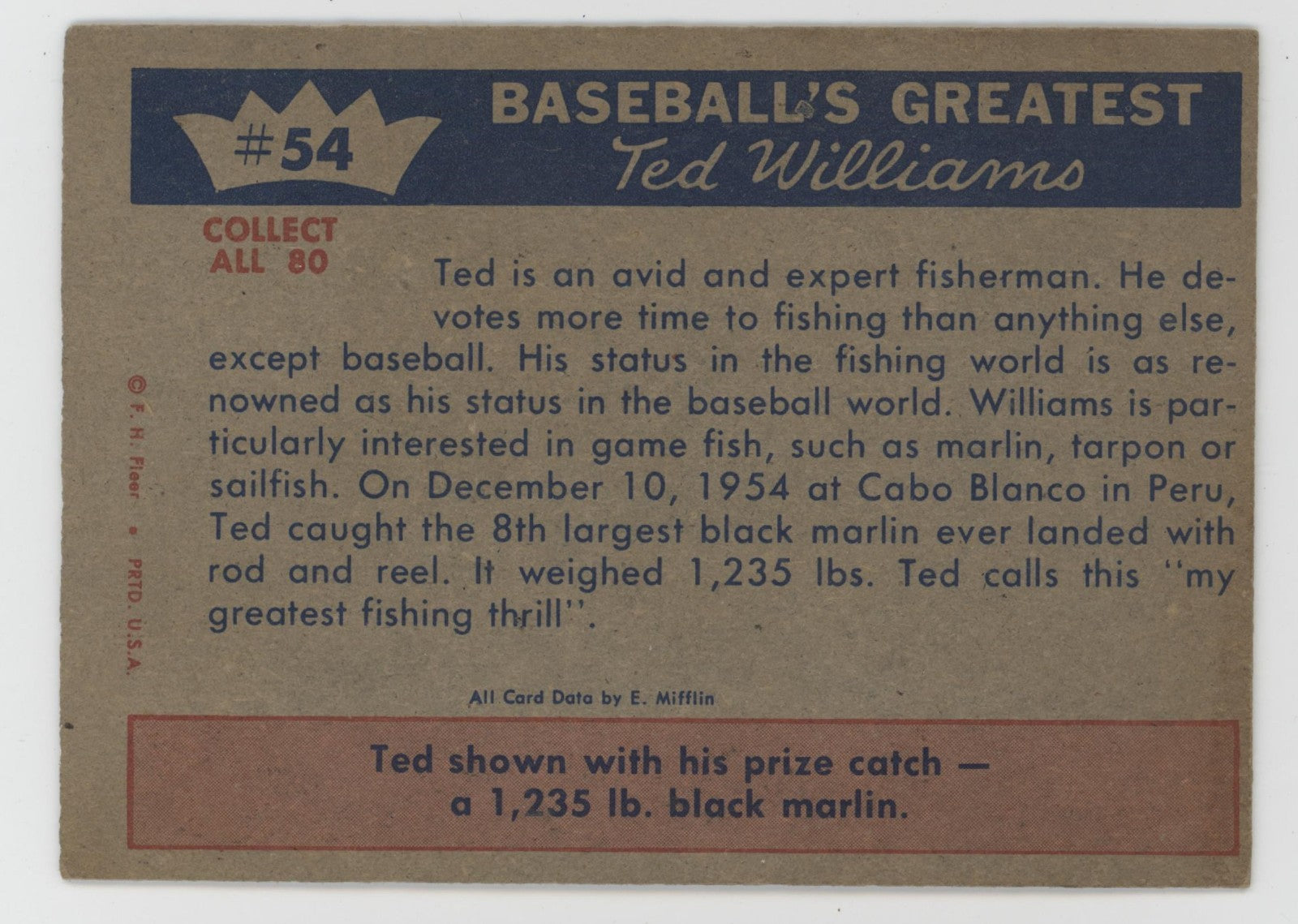 Ted Williams 1959 Fleer
