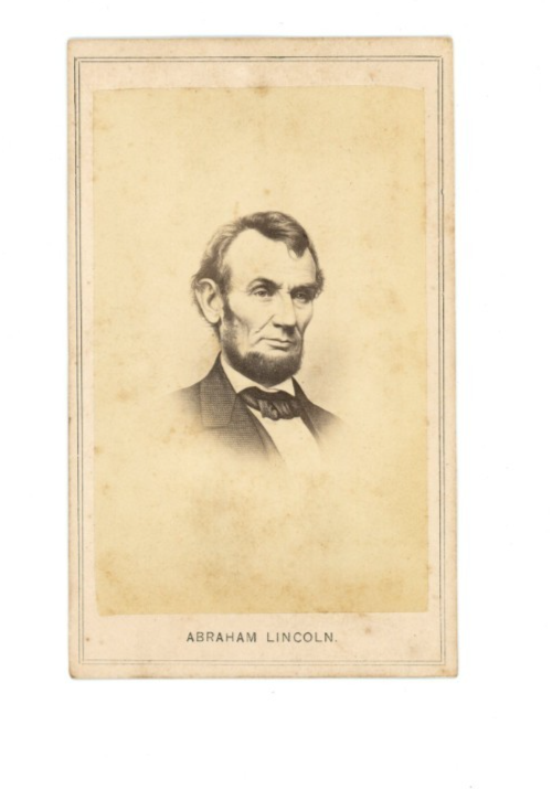 1860s Abraham Lincoln CDV Photo, Carte de Visite. Original Rare.0