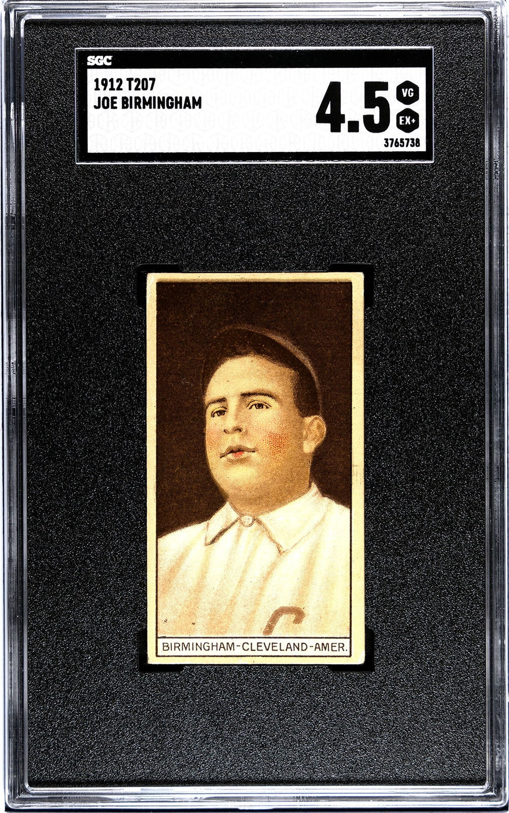 1912 T207 Joe Birmingham SGC 4.50