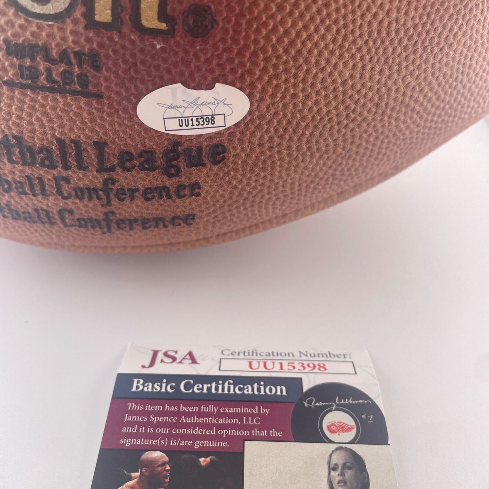 Joe Willie Namath Signed Football. New York Jets. JSA