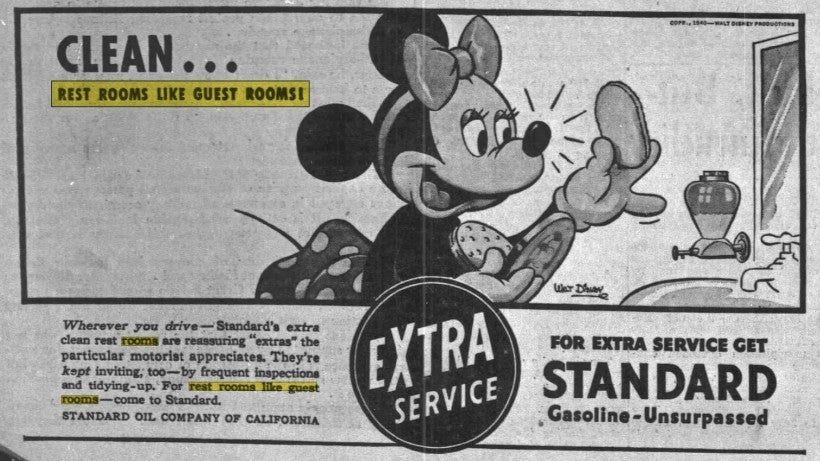 Original 1939 Walt Disney Productions Massive Minnie Mouse Poster. Unique6