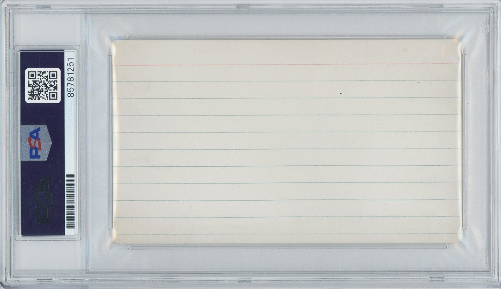 Christian Dior Signed Autograph Display. Rare Signature. 3x5 Index. PSA2