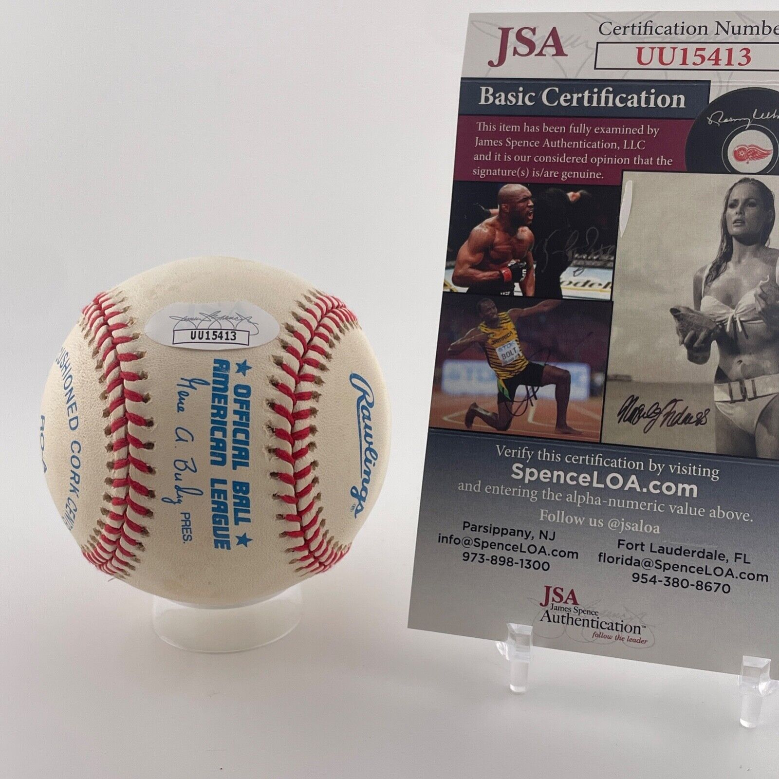 Reggie Jackson Signed Inscribed Baseball. Mr. October. New York Yankees. JSA