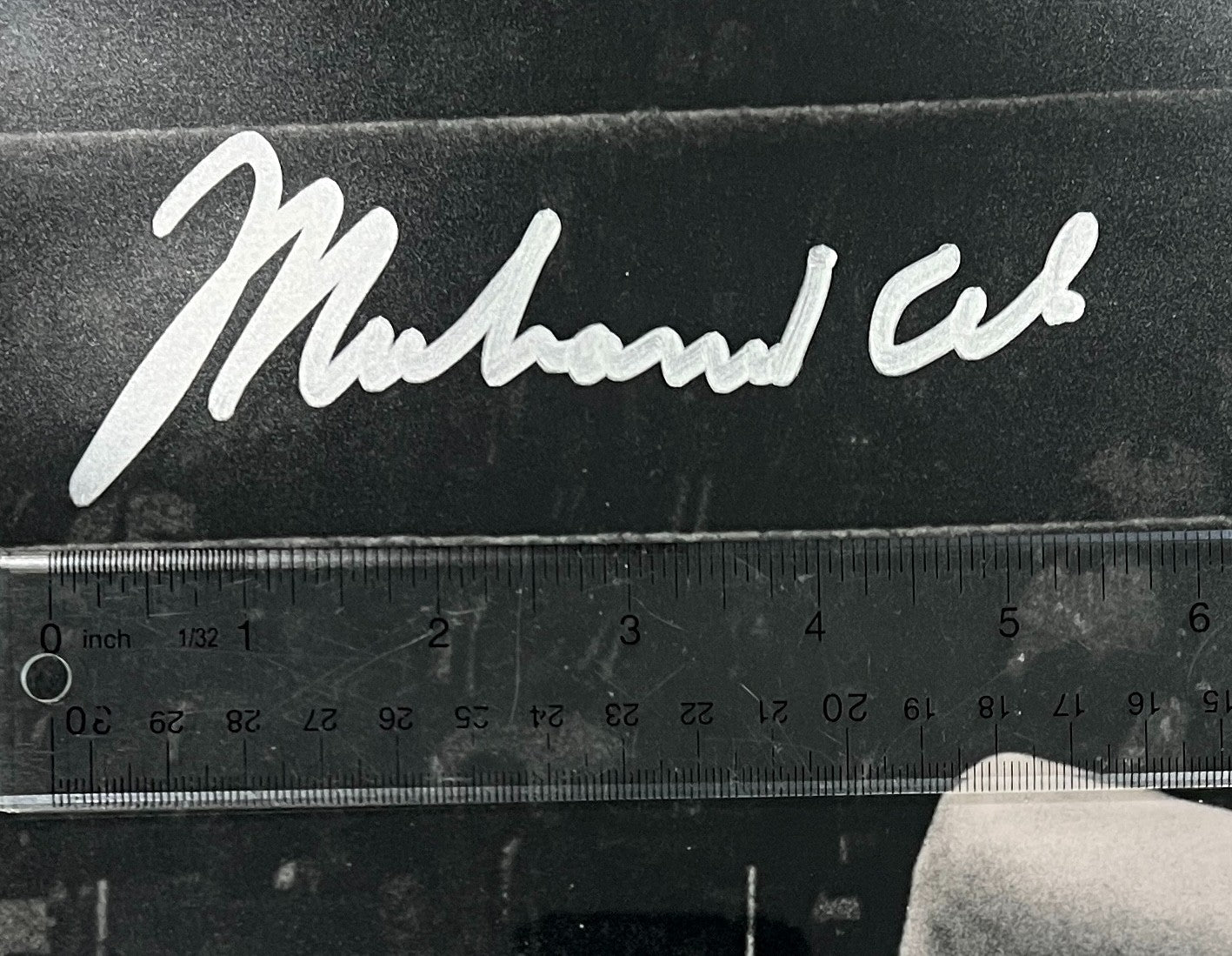 Muhammad Ali Signed 16" x 20" Photo. Ali over Liston. PSA LOA2