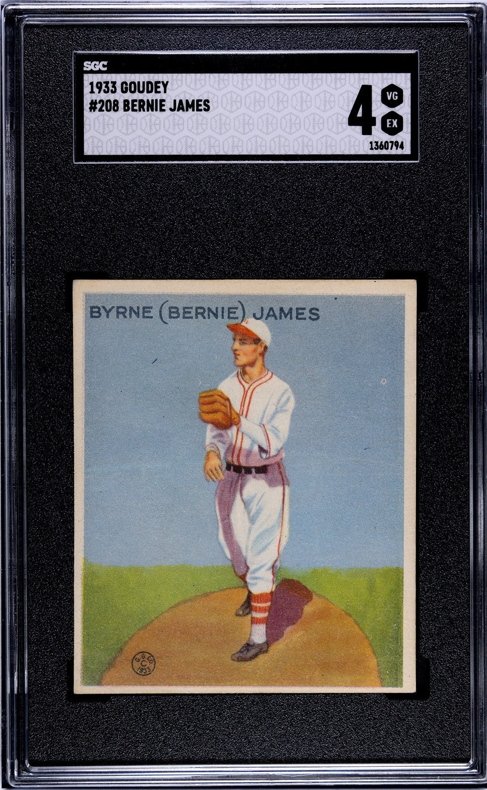 1933 Goudey Bernie James
