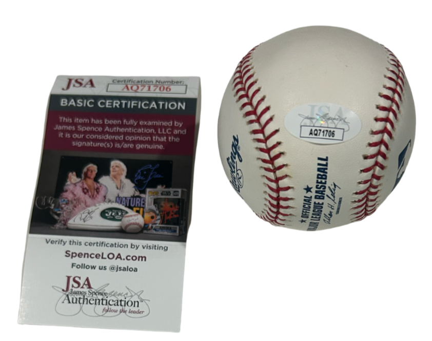 Jim Lonborg Signed Baseball. JSA1