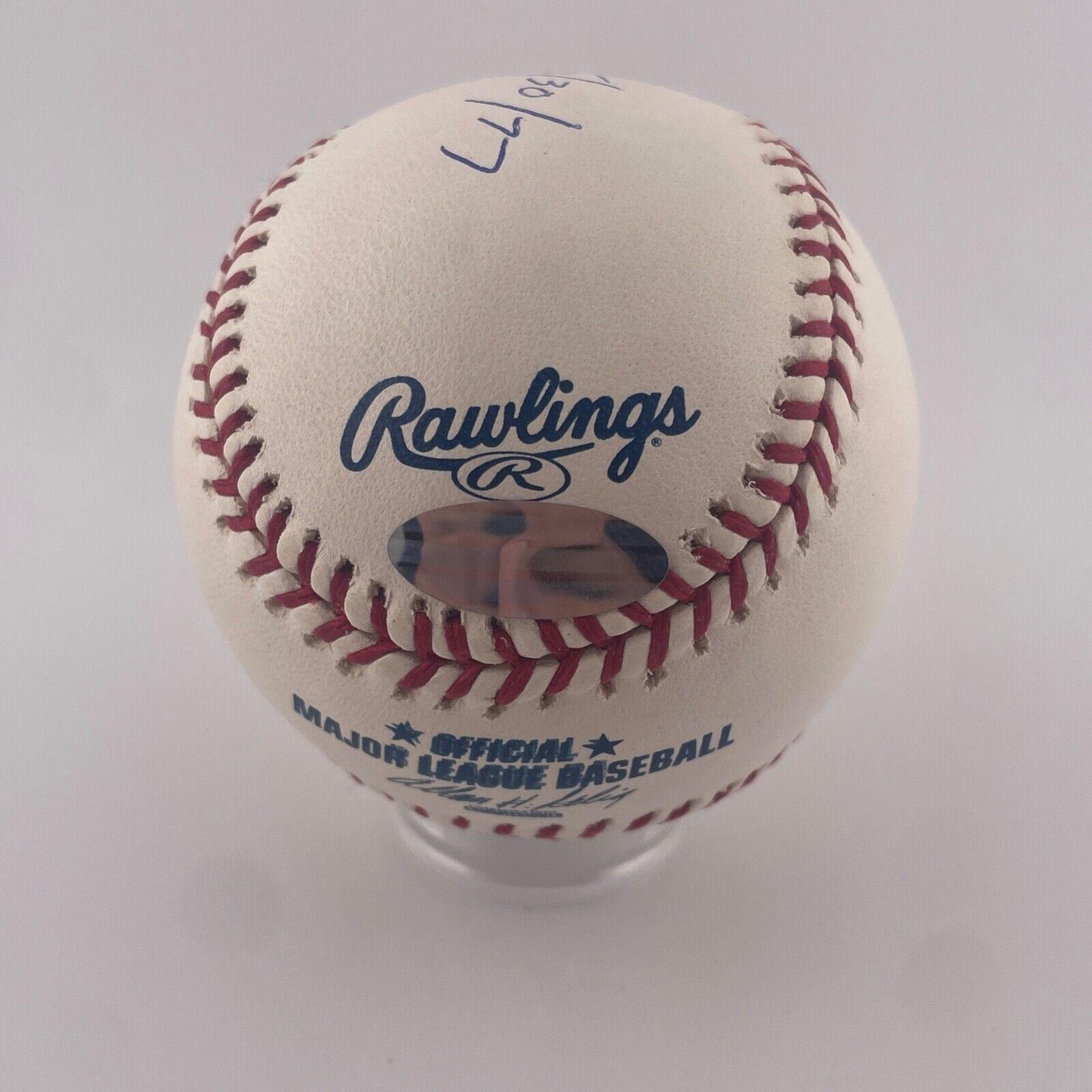 Dennis Eckersley Signed Inscribed Baseball. "5/30/77". JSA