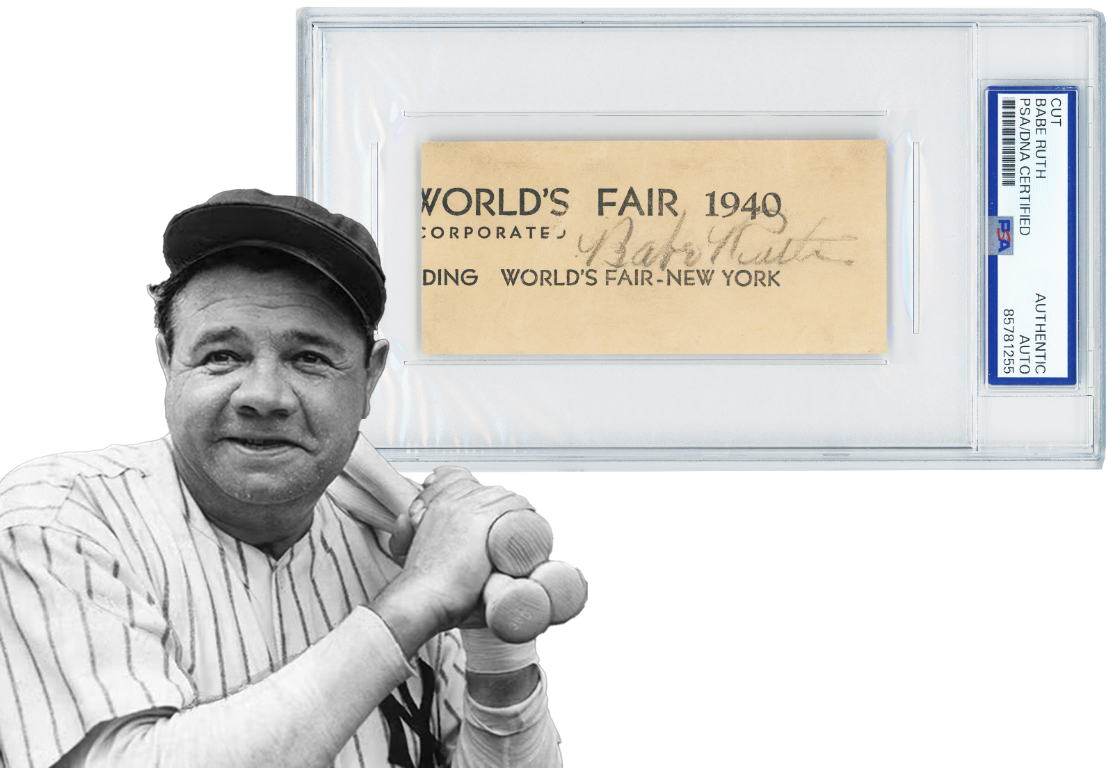 Babe Ruth Autograph, 1940 New York World&