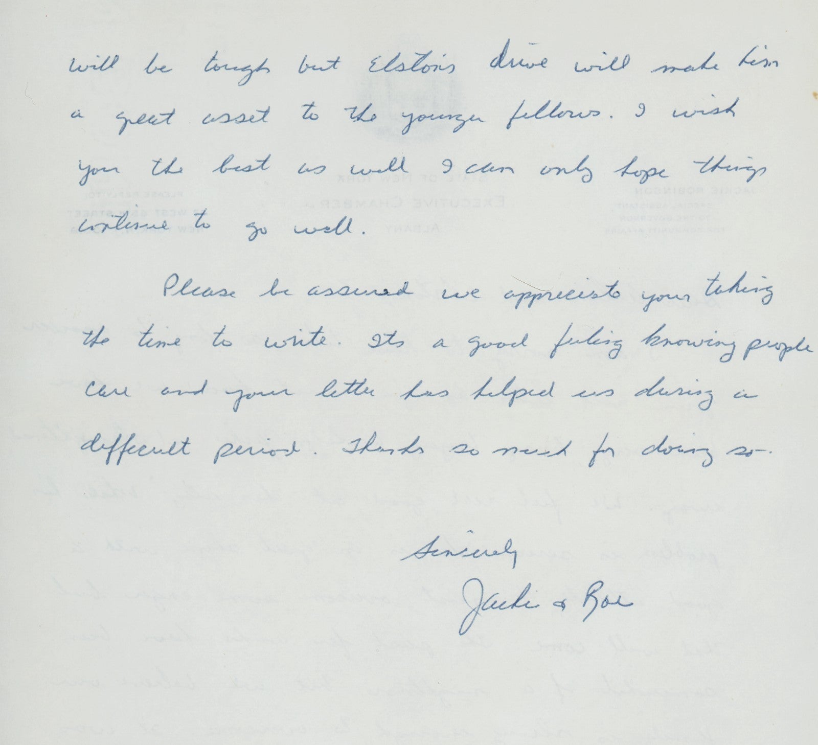 Rare Jackie Robinson Handwritten & Signed Letter to Elston Howard. PSA4