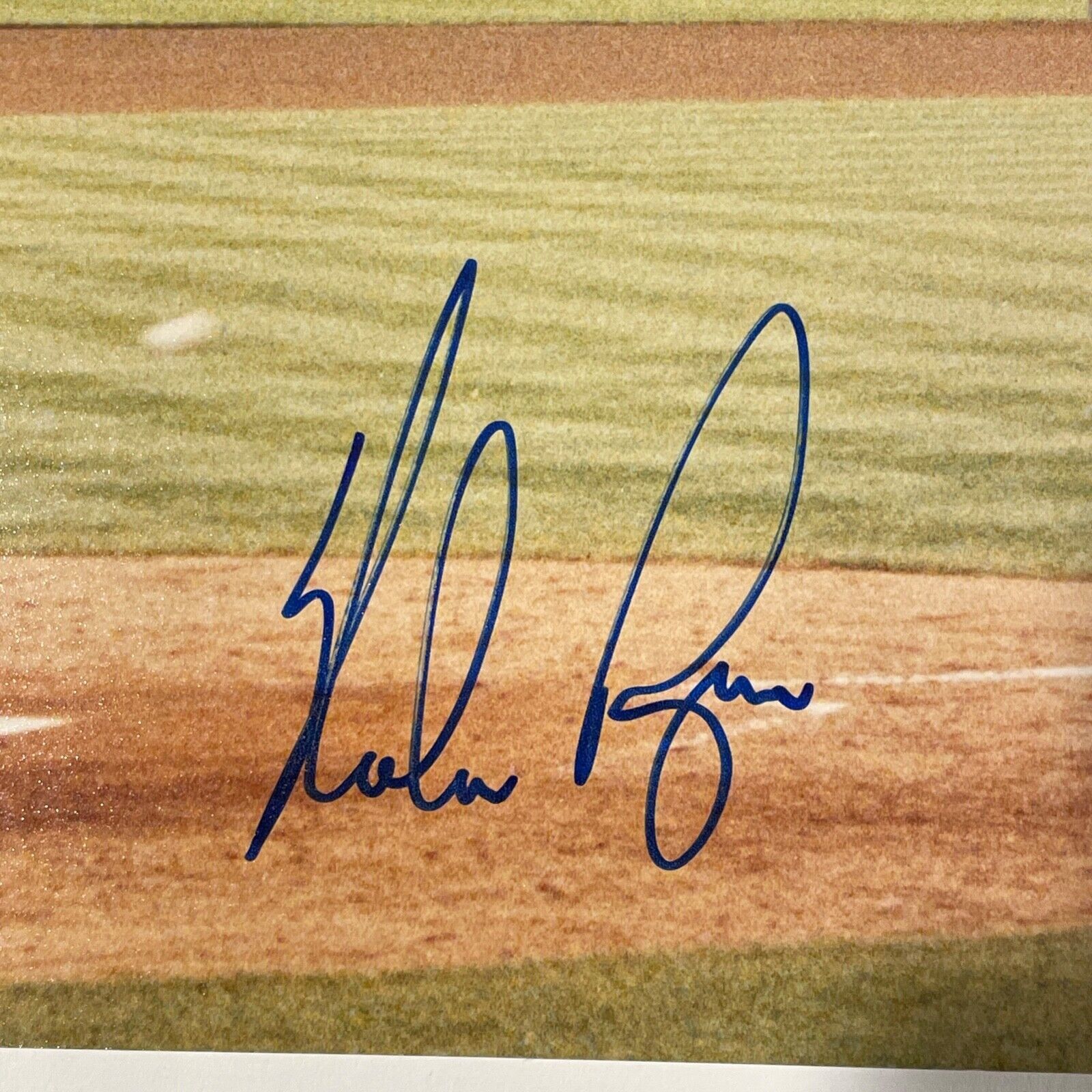 Nolan Ryan Signed Oversized 11x 14 No Hitter Photo. JSA