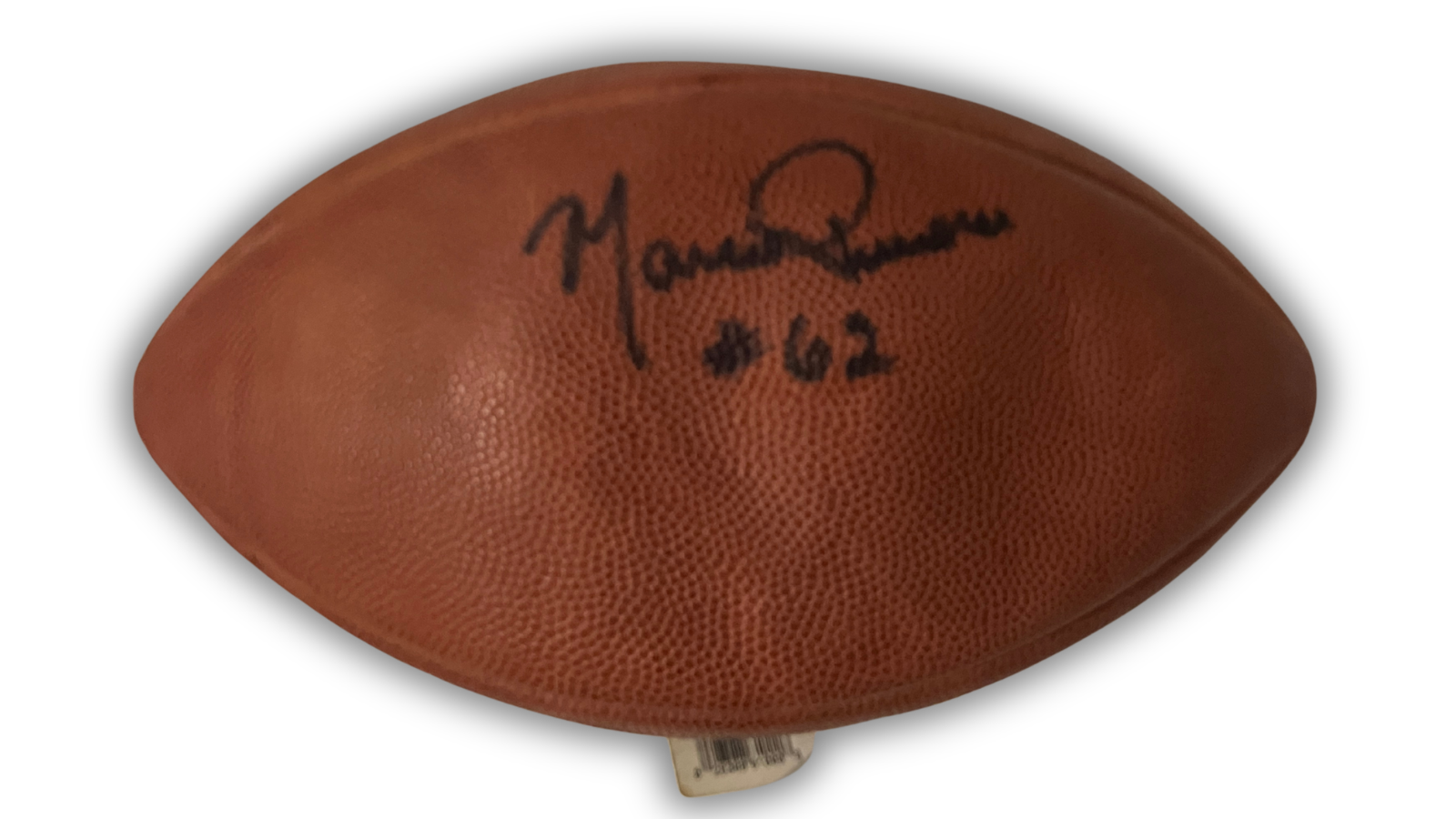 Marco Rivera, Joe Andruzzi Signed Football. NFC 1997 Green Bay Packers, JSA2