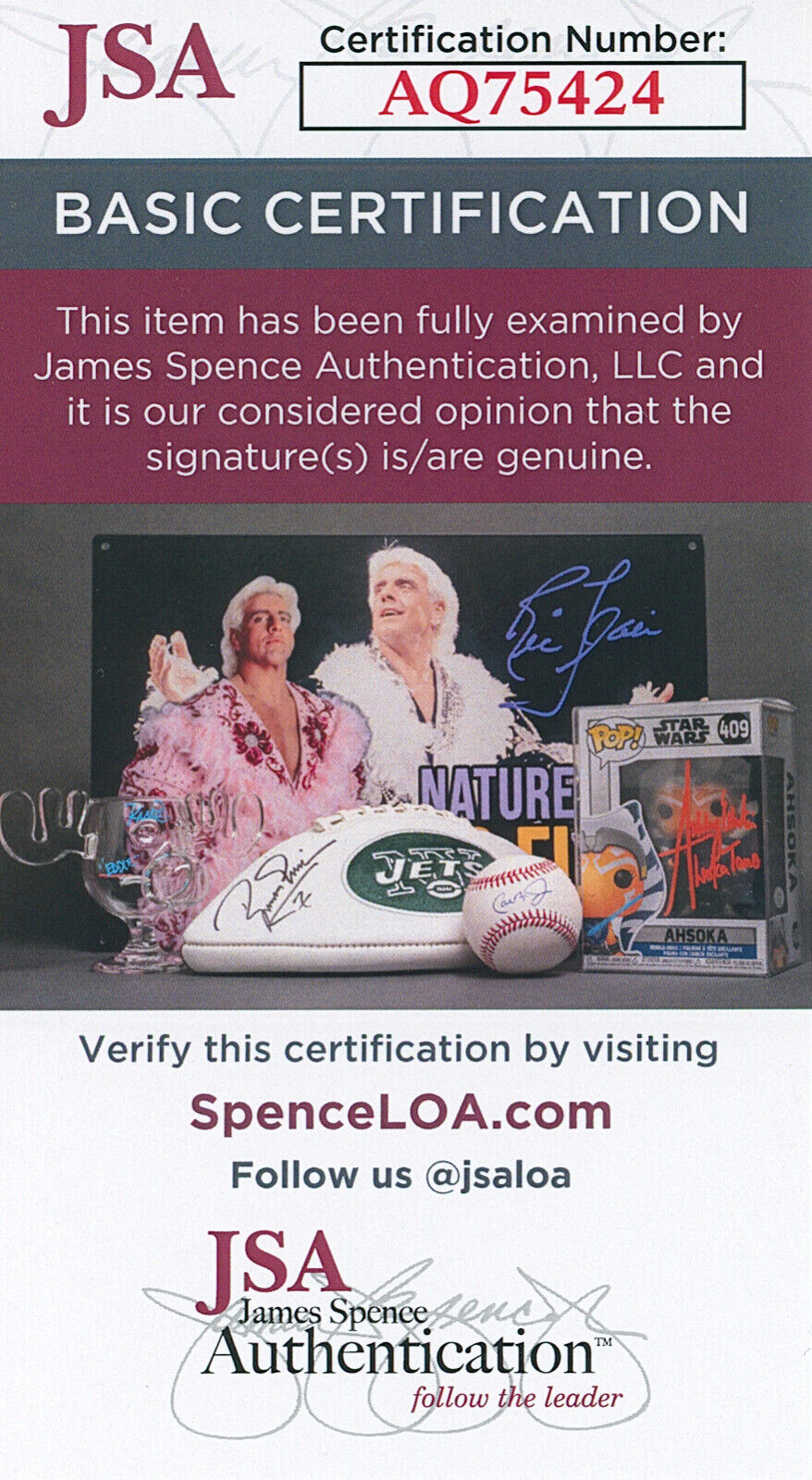 Jerry Rice Signed 8x10 Photo, San Francisco 49ers HOF. JSA