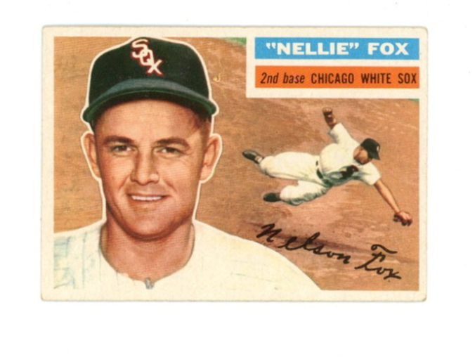 1954 Topps Nellie Fox Gray Back0