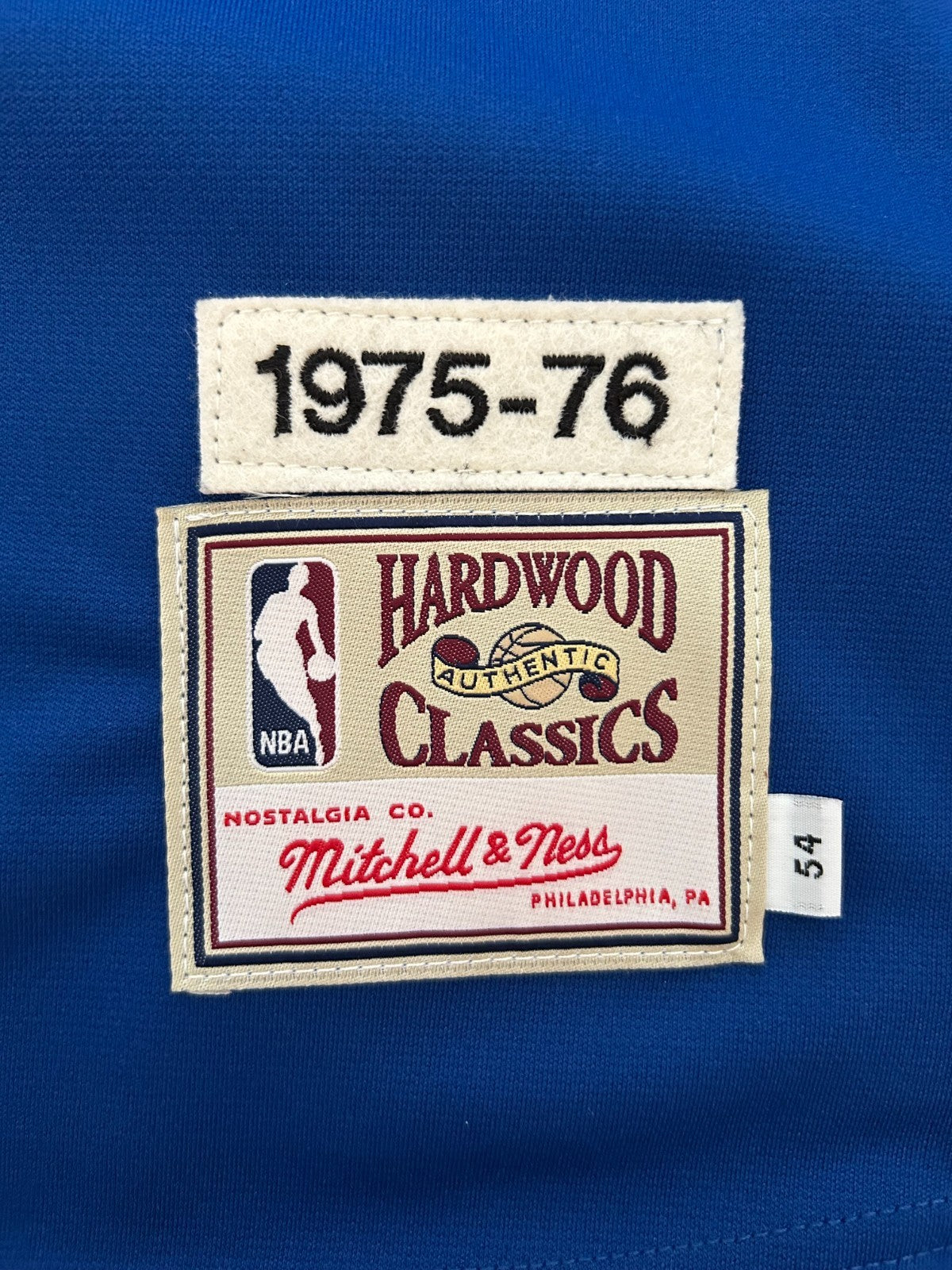 Julius Erving Dr. J Signed Jersey. NY Nets Blue Mitchell Ness Size 54 JSA3