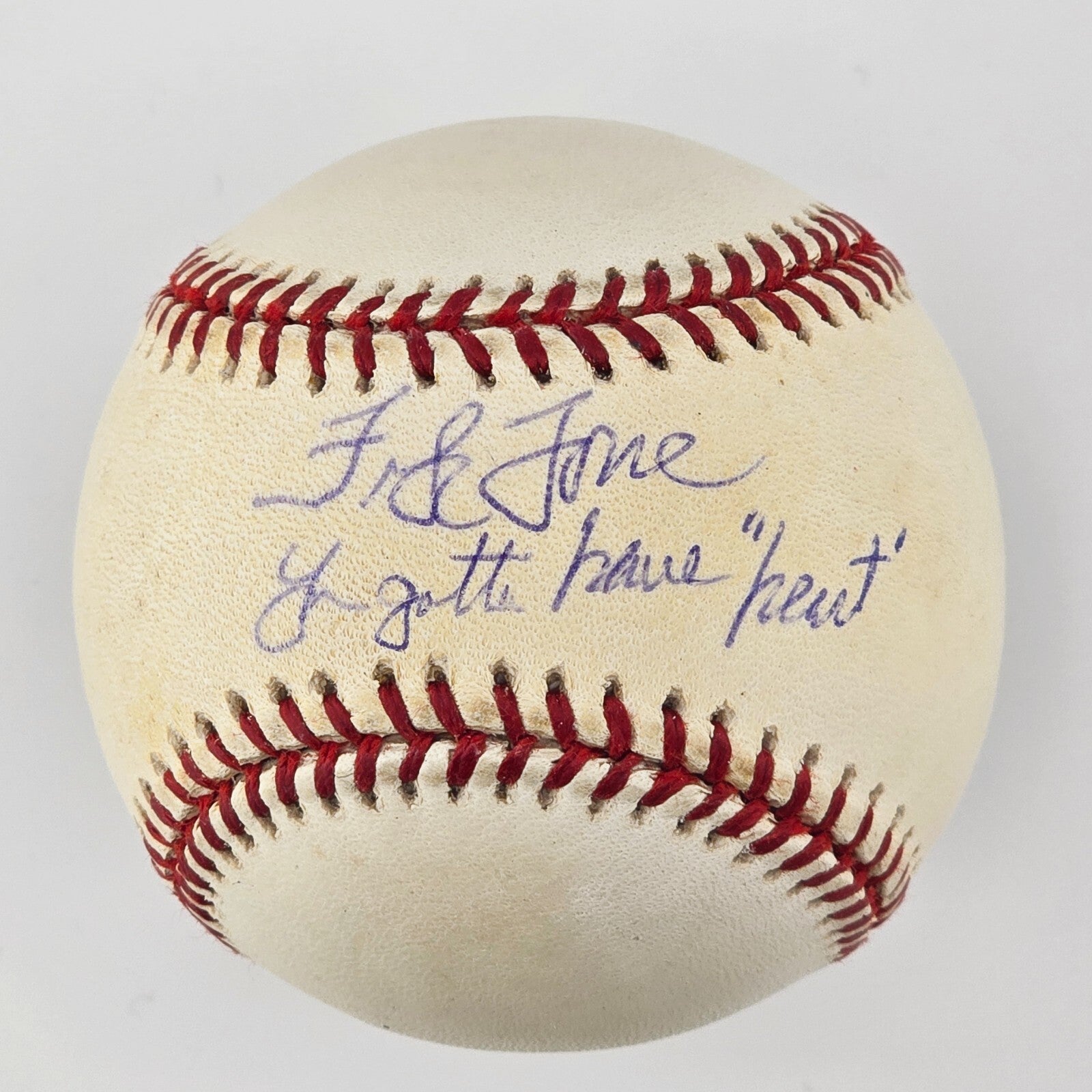 Frank Torre Signed & "You Gotta Have Heart" Inscribed Baseball. Braves. JSA0