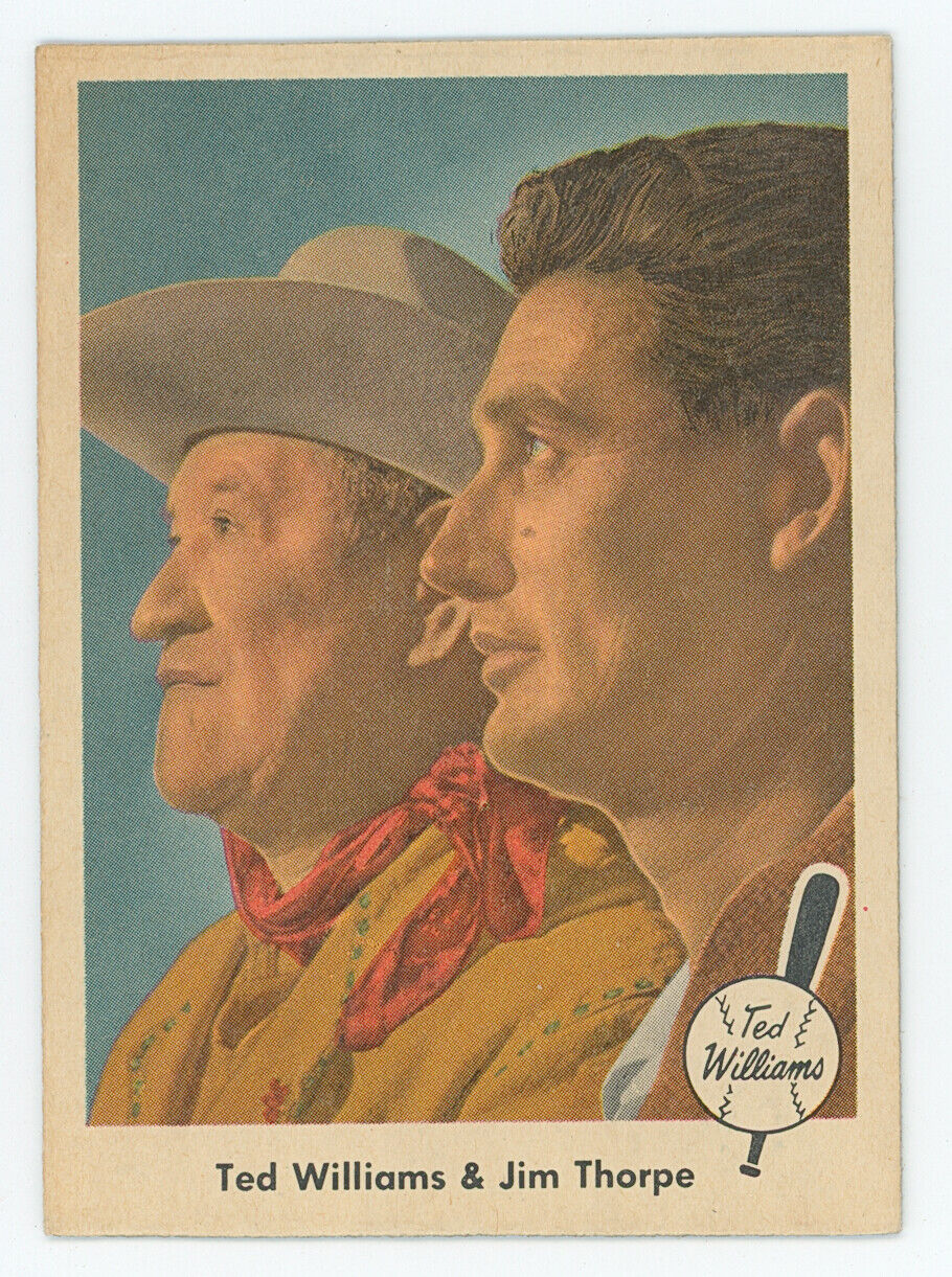 1959 Fleer Ted Williams "Ted Williams & Tim Thorpe". HOF Boston Red Sox.