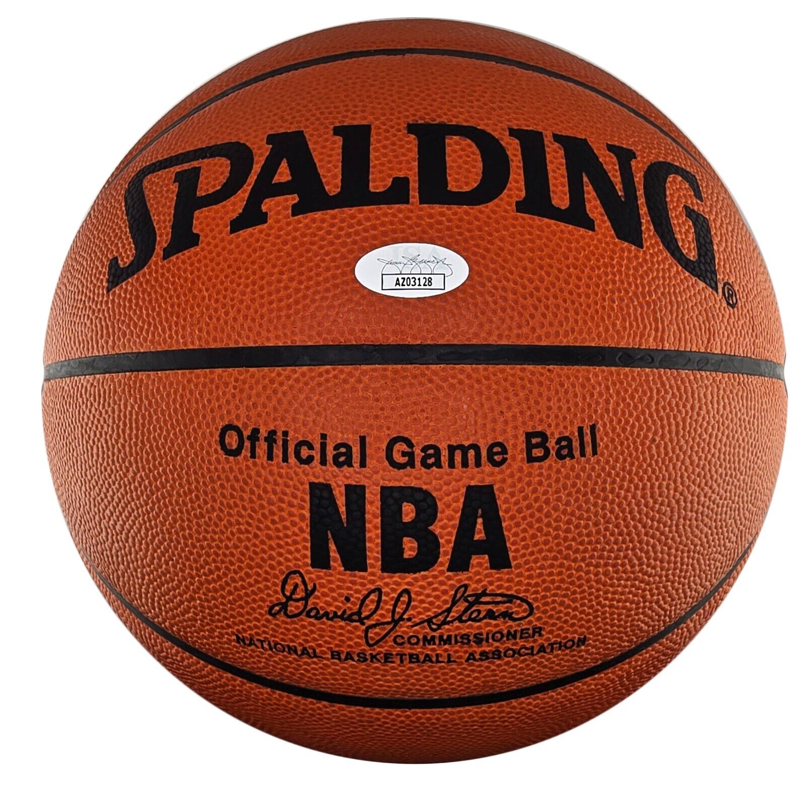 Sam Jones Signed & Inscribed Basketball. JSA COA