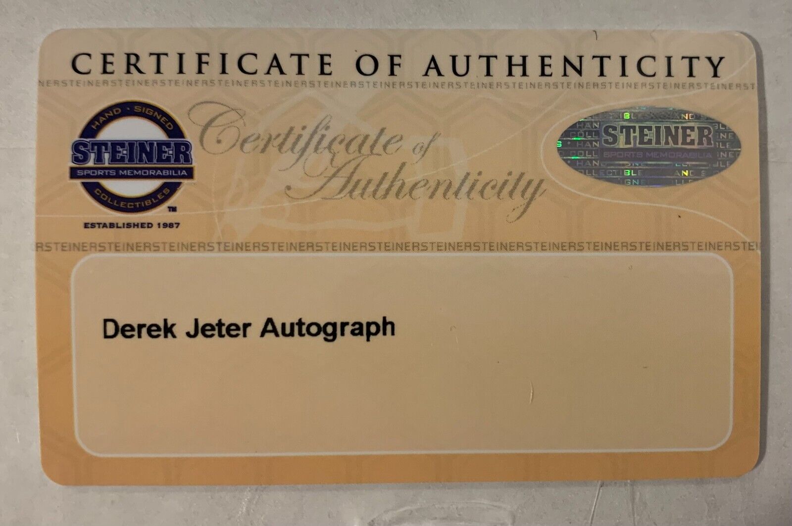 Derek Jeter Game Used & Signed Bat, 2014 Final Season. 3 Hit Game. Steiner