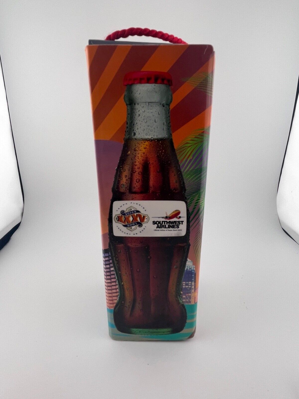 Super Bowl XXXV 2001 Coke Bottle Commemorative New in Box