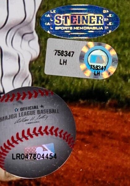 NY Yankees Perfect Game Battery Mates Signed & Inscribed Photo. Auto MLB Steiner