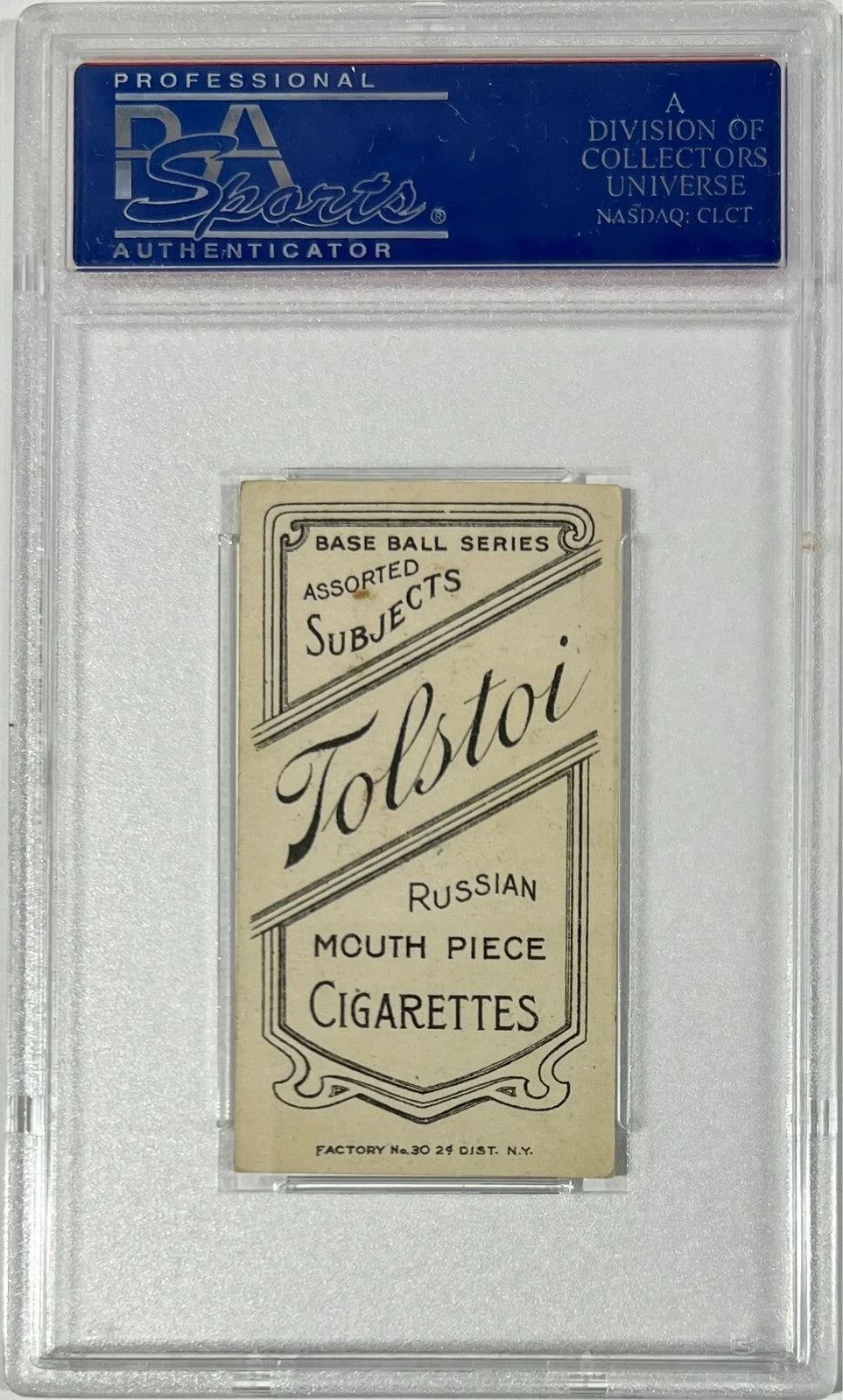 1909-1911 T206 Jack Barry Philadelphia, Tolstoi Rare. PSA 5, Highest Graded1