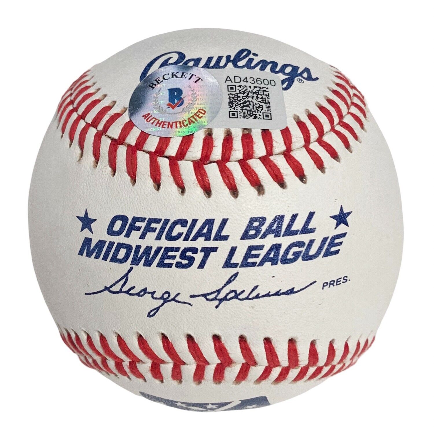 Rare Mike Trout Single Signed Baseball, 2010 Pre-Rookie Auto "20". Beckett BAS