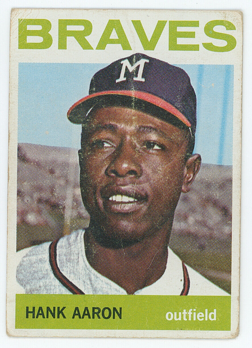 1964 Topps Hank Aaron. Milwaukee Braves.