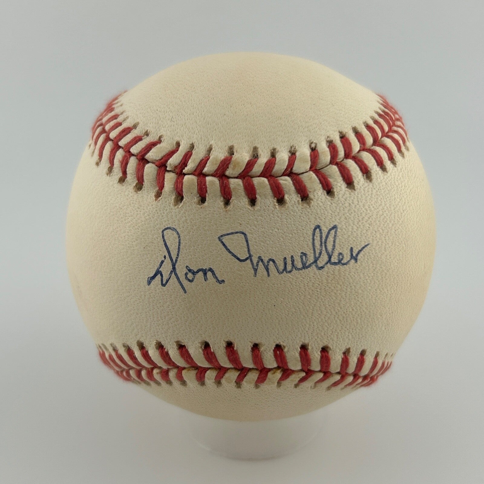 Don Mueller Single Signed Baseball. Auto JSA0