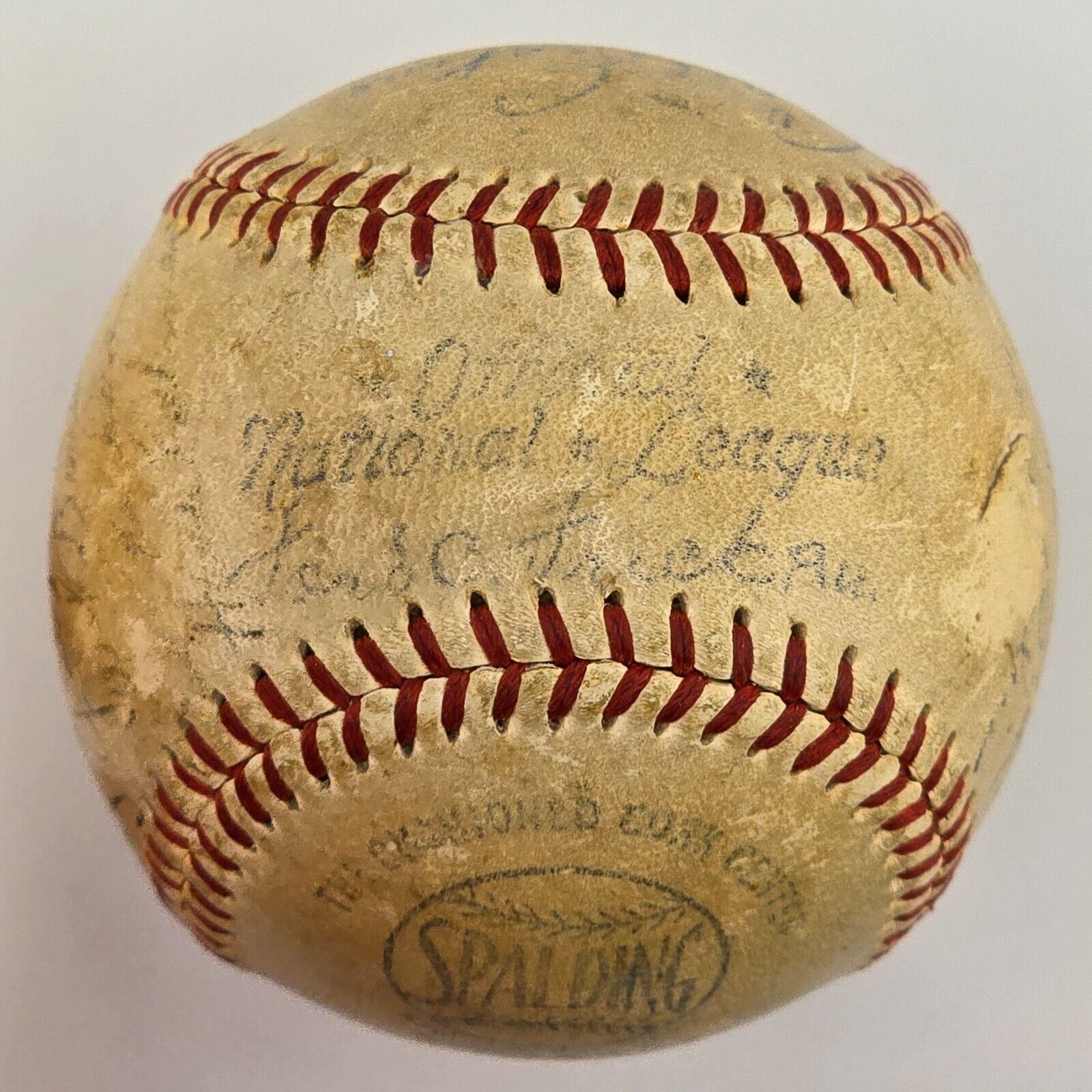 1948 Brooklyn Dodgers Signed Baseball. Jackie Robinson, Campanella. 26 Sigs. JSA