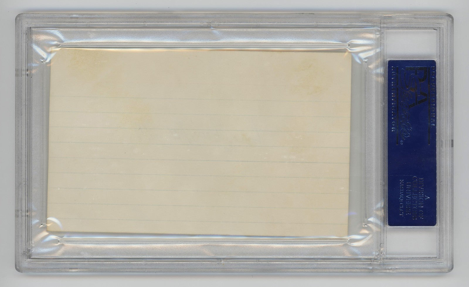 Bill Terry Signed Index Card. PSA. New York Giants Hall of Famer1