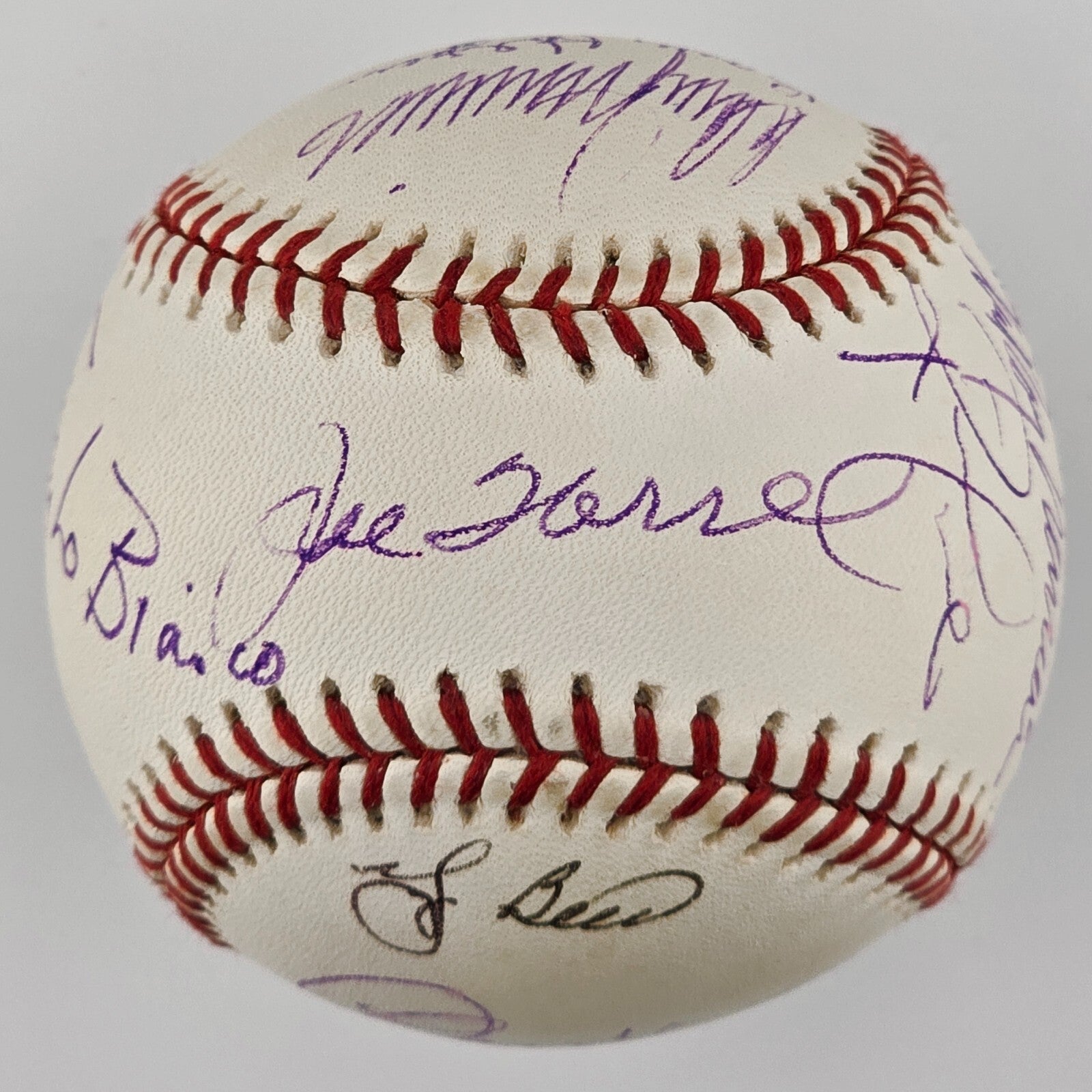 2000 World Series Signed Baseball. Barry Halper Coll, Torre, Berra. 11 Sigs. JSA0