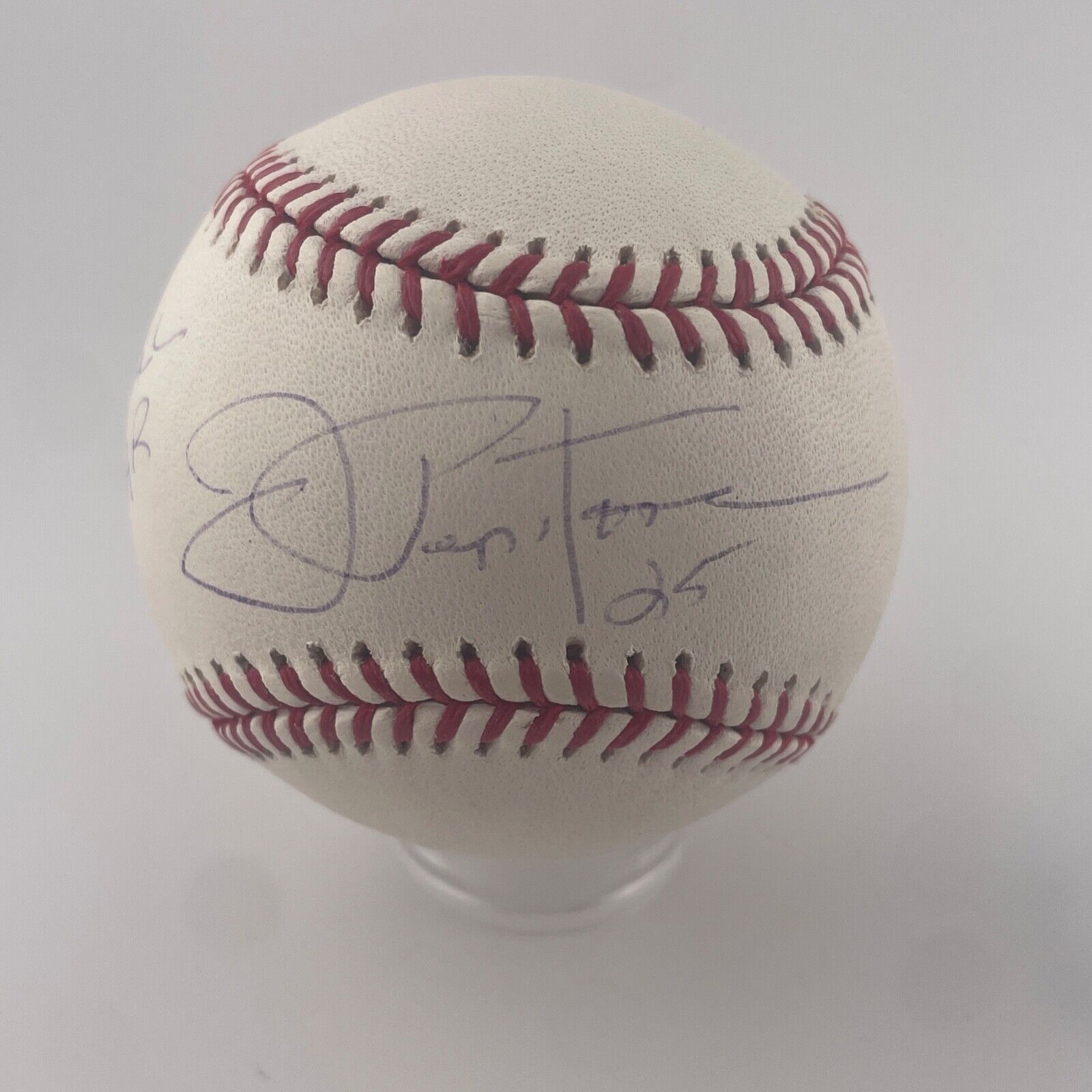 Joe Peptone Signed Inscribed Baseball. 3X All Star. New York Yankees. JSA