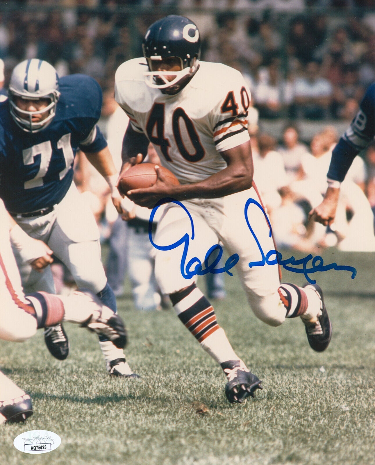 Gale Sayers Signed 8x10 Photo, Chicago Bears HOF. JSA