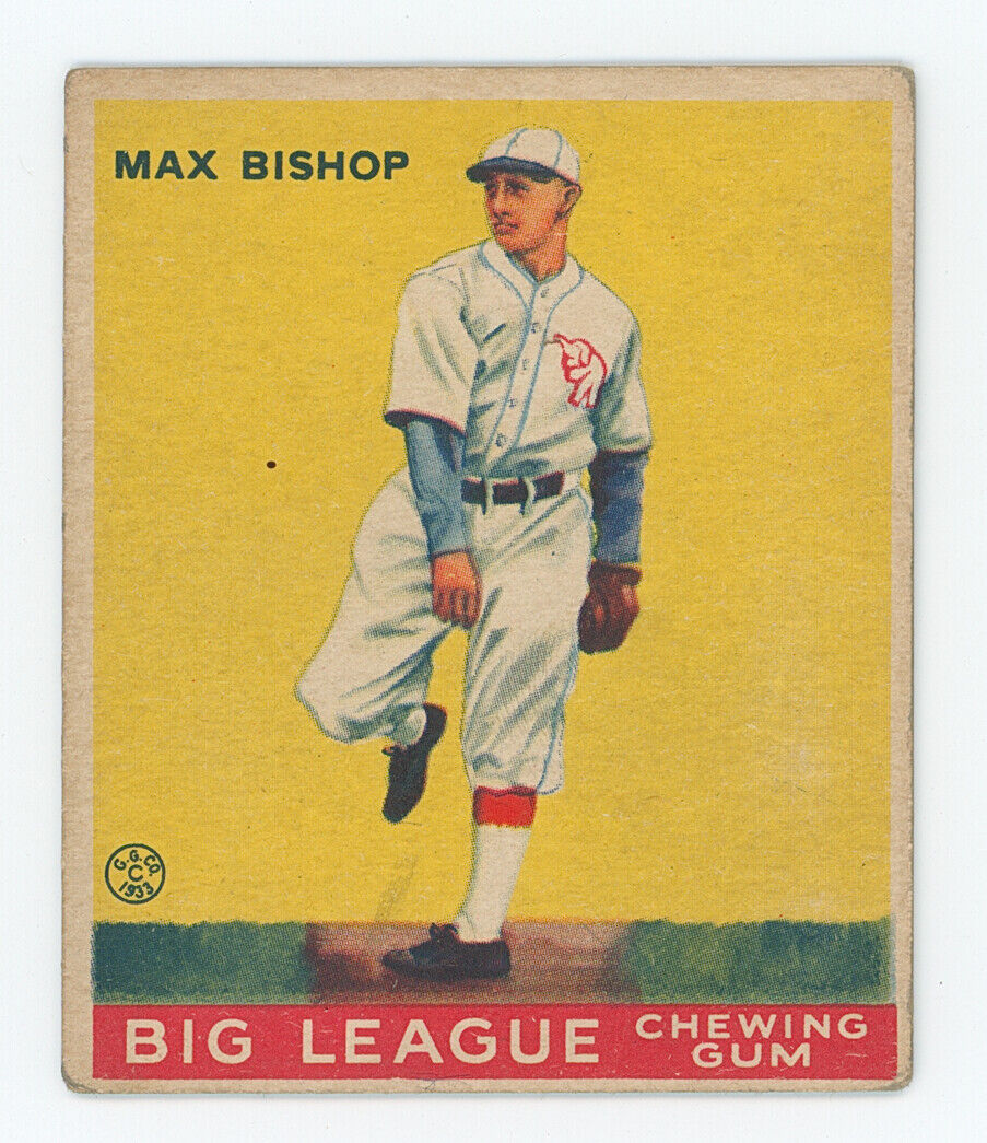 1933 Goudey Max Bishop.
