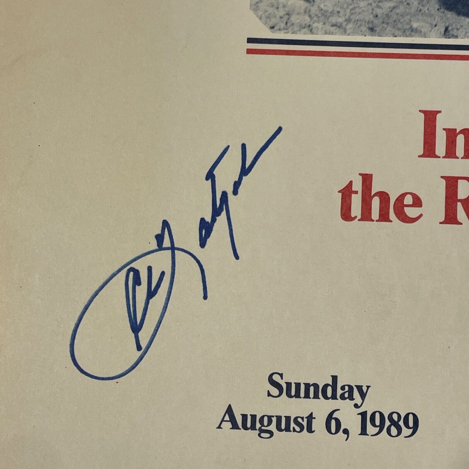 Carl Yastrzemski Signed Commemorative Retirement Day Folder. Boston Red Sox. JSA