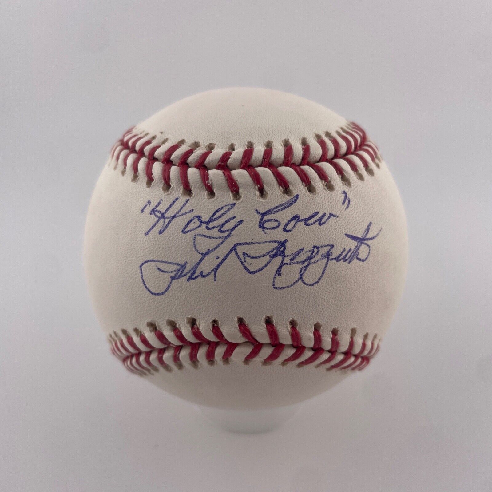 Phil Rizzuto Signed Inscribed Baseball. Holy Cow. JSA