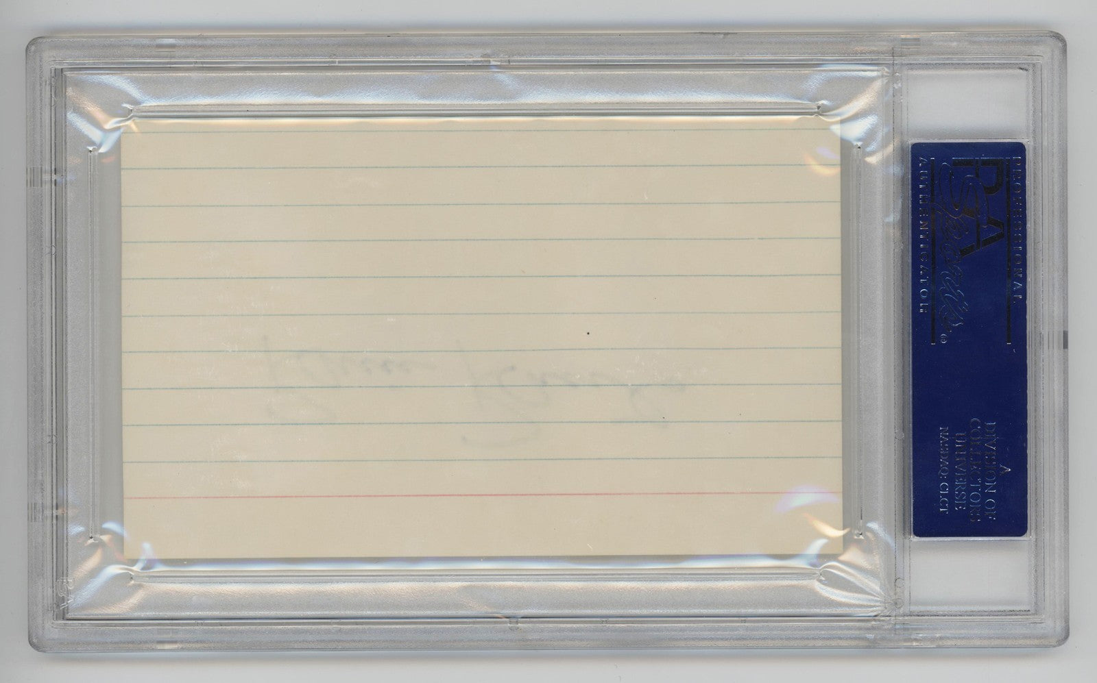 Robin Roberts Signed Index Card. PSA. Philadelphia Phillies Hall of Famer1