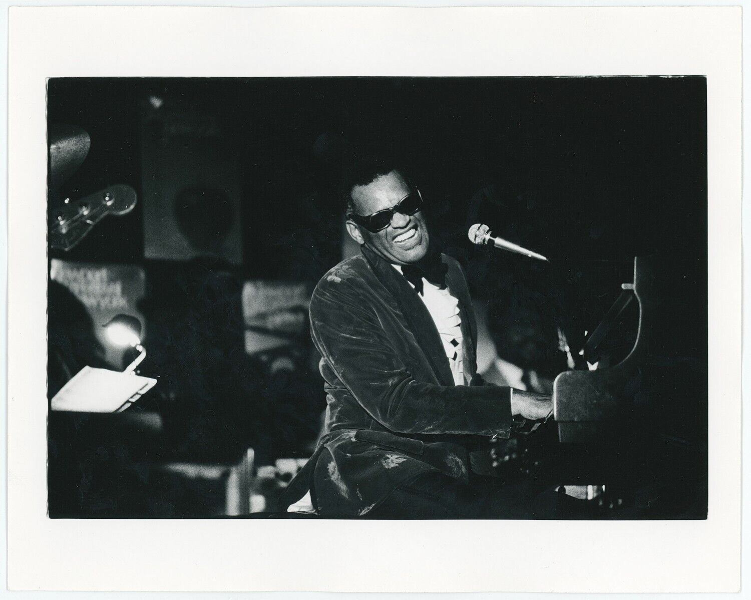 Original Ray Charles 8x10 Photo. 1973 Newport Jazz Festival, David Gahr Vintage