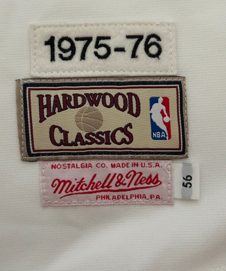 Julius Erving Dr. J Signed Jersey. NY Nets White Mitchell Ness Size 54 JSA3