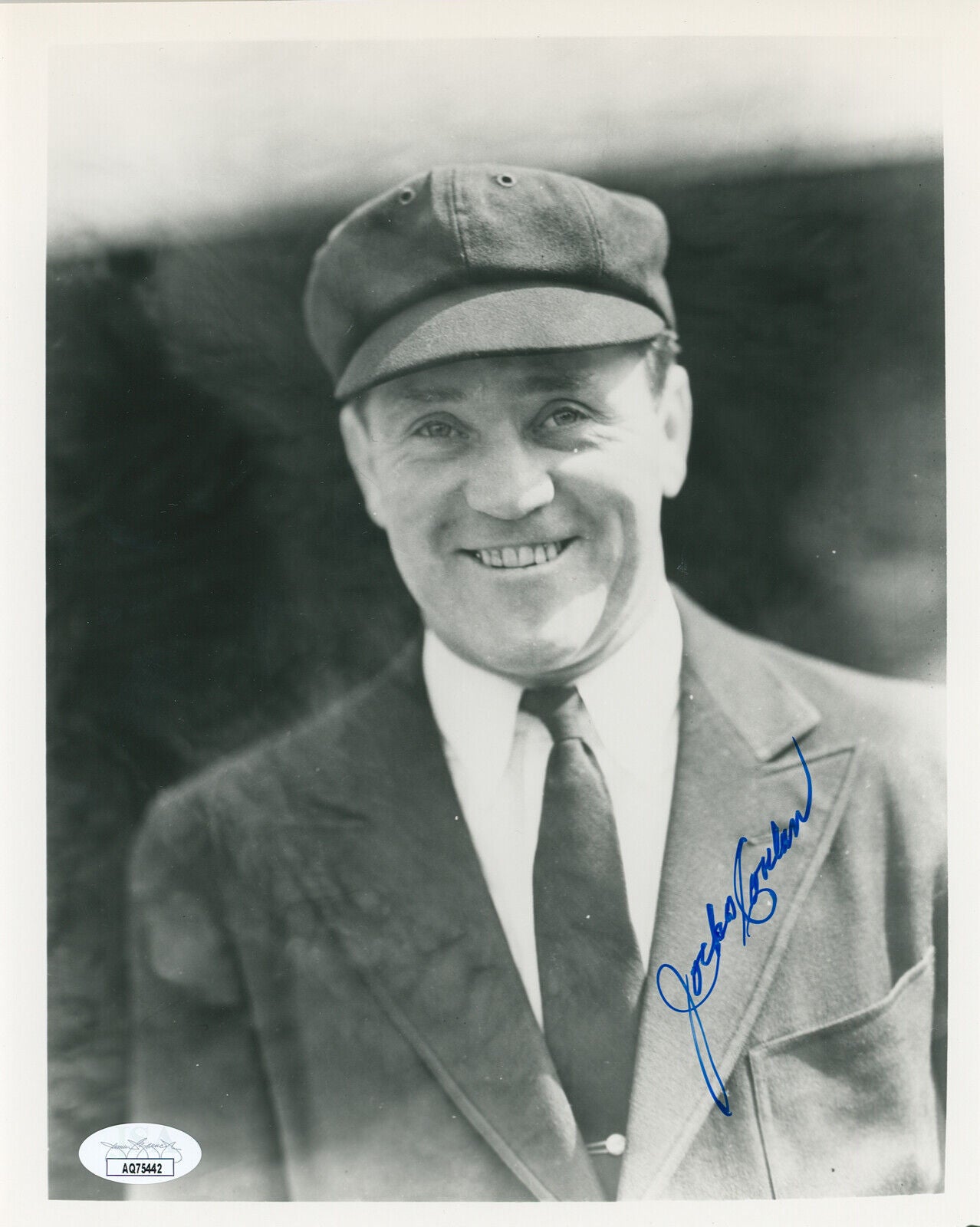 Jocko Conlon 8x10 Signed Photo. HOF Umpire. Auto JSA