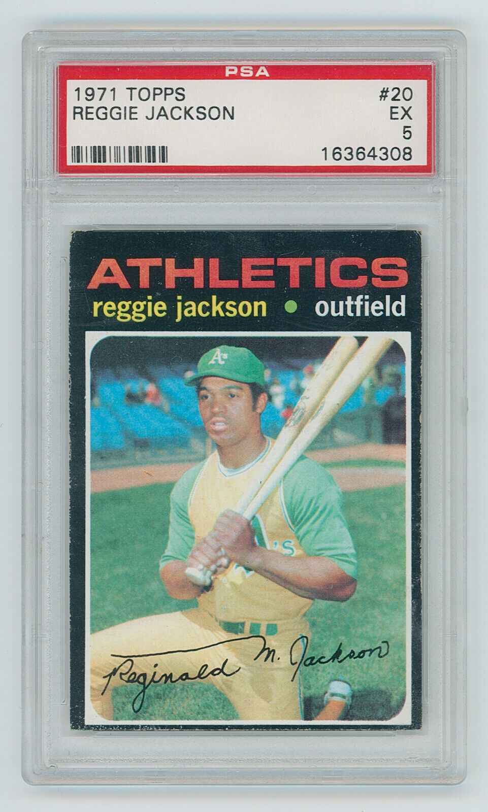 1971 Topps Reggie Jackson. New York Yankees.