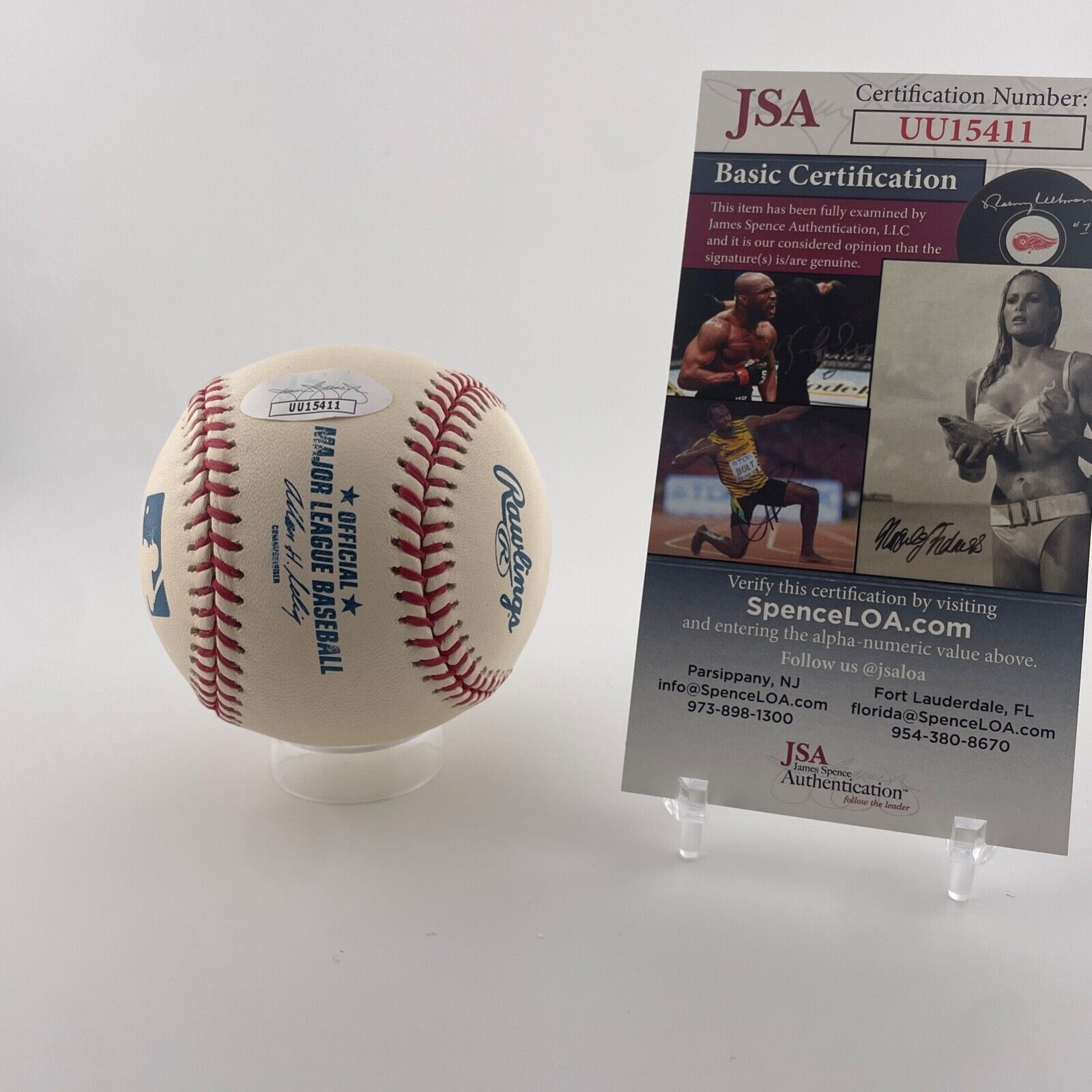 Whitey Ford Edward Ford Signed Baseball. JSA