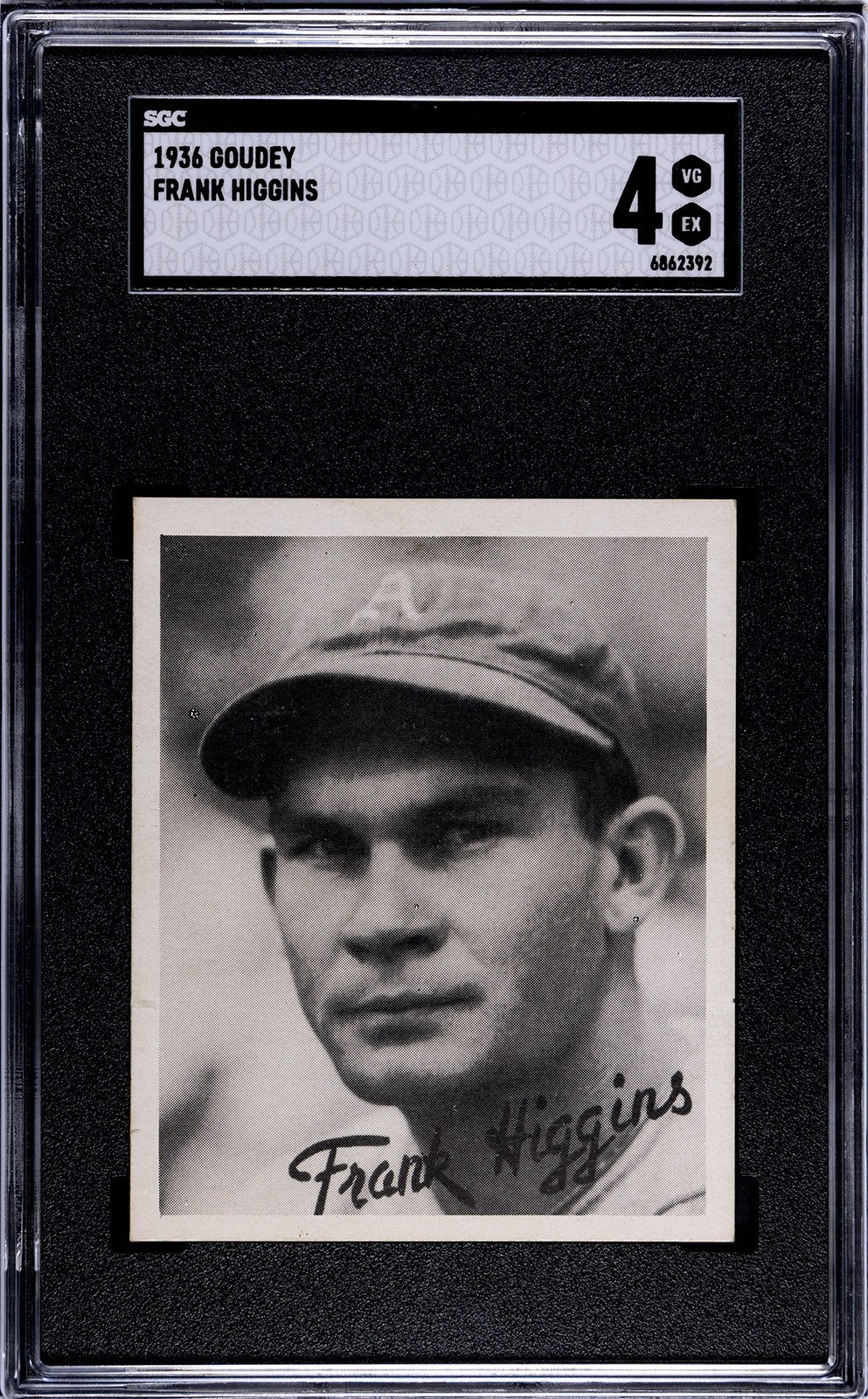 1936 Goudey Frank Higgins, SGC 40