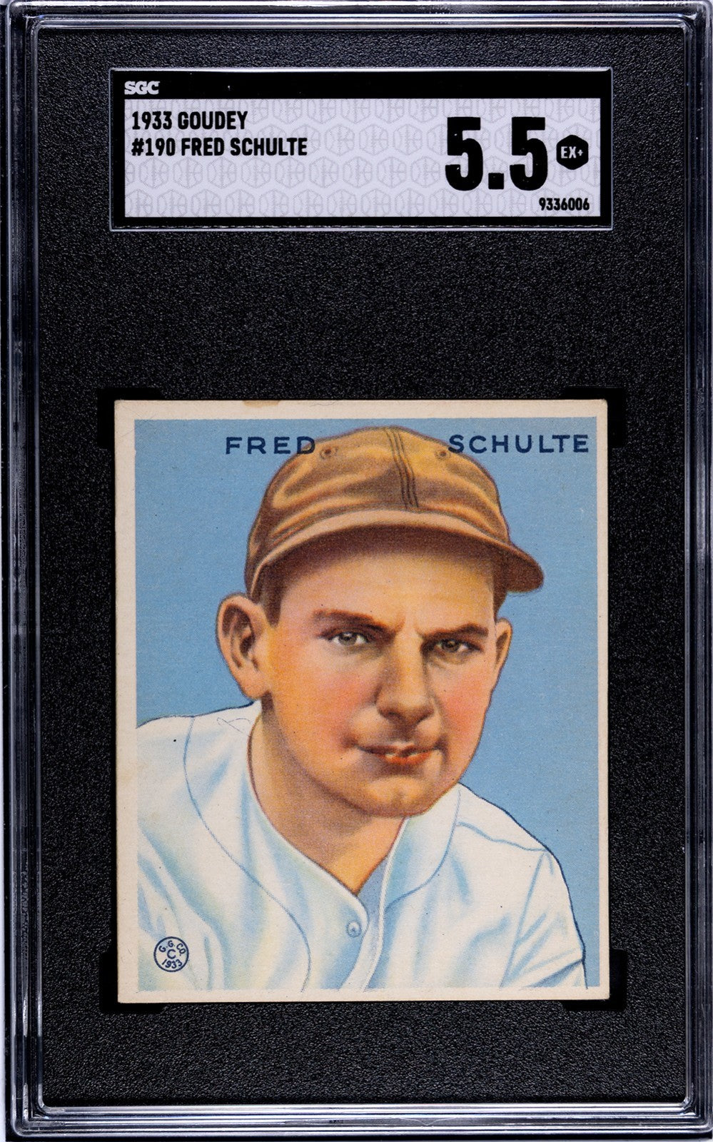 1933 Goudey Fred Schulte