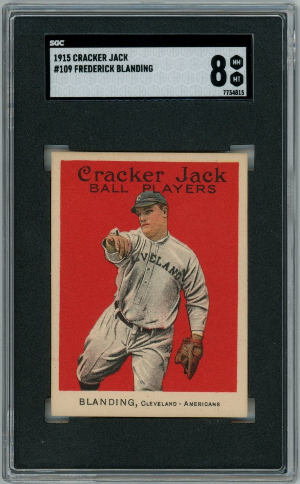 1915 Cracker Fred Blanding SGC 80