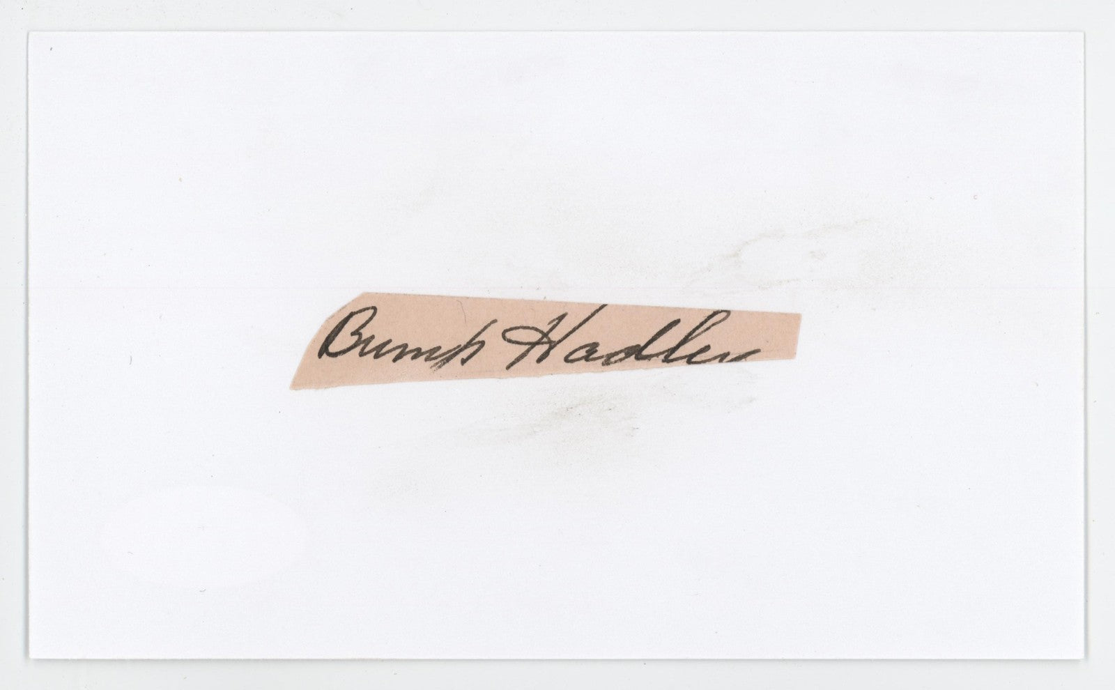 Bump Hadley Signed Autograph. JSA. New York Yankees0