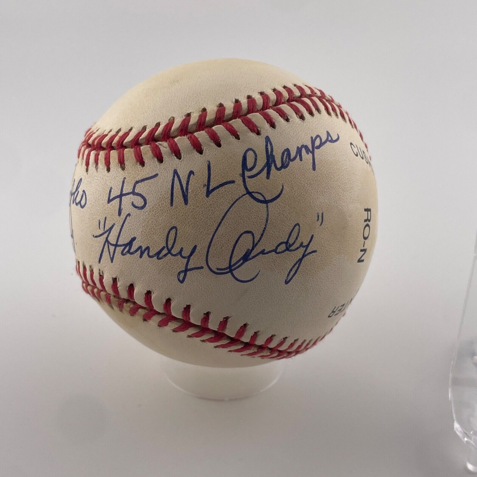 Andy Pafko Signed Multi-Inscribed Baseball. JSA