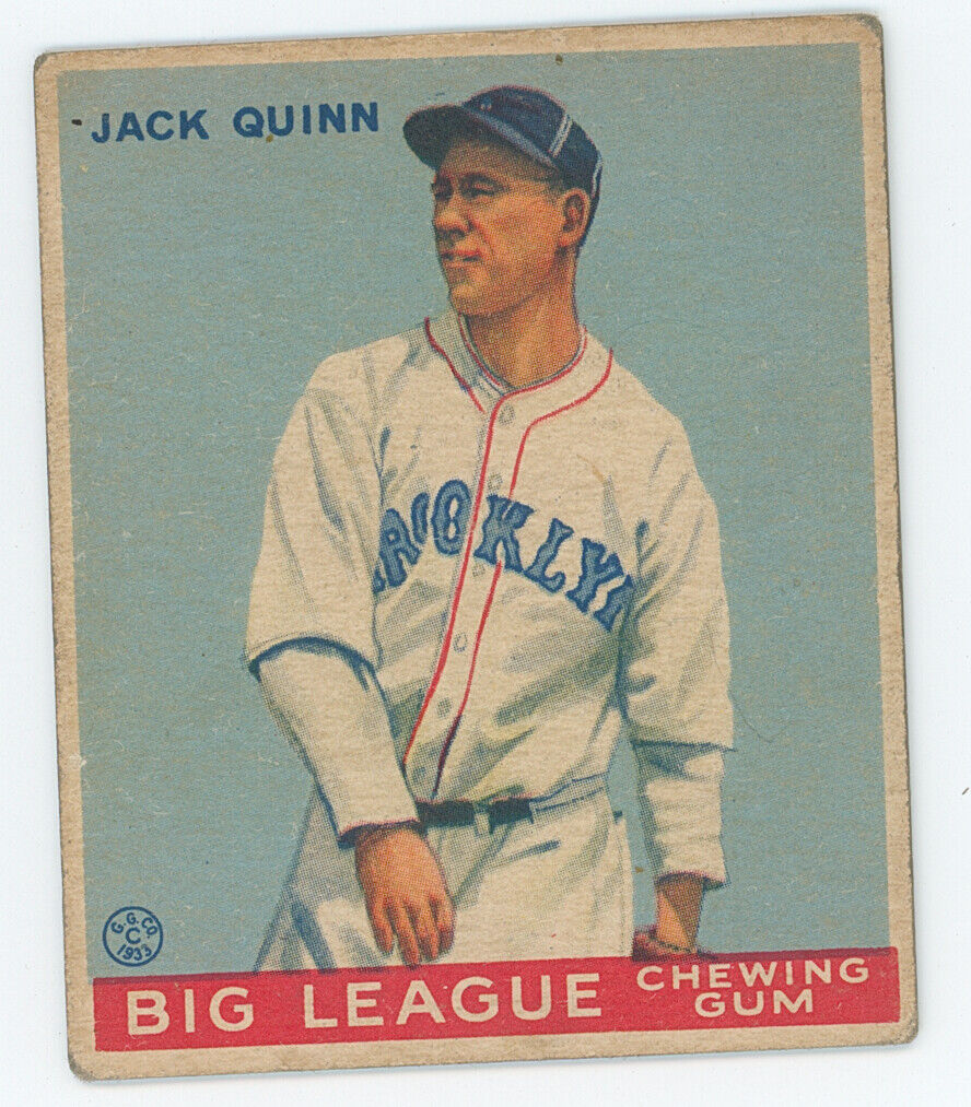1933 Goudey Jack Quinn.