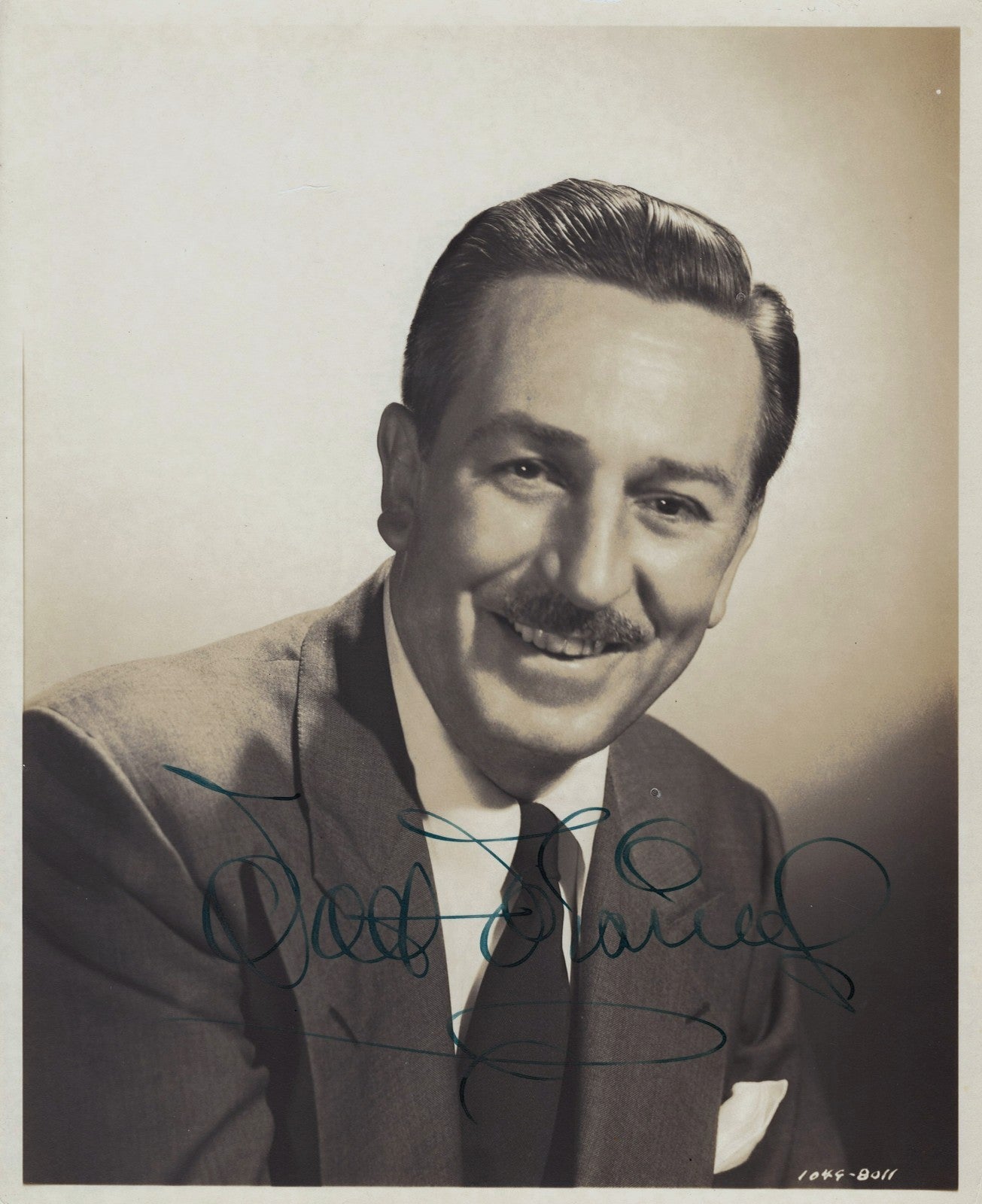 Rare Walt Disney Vintage Signed Photo. JSA1