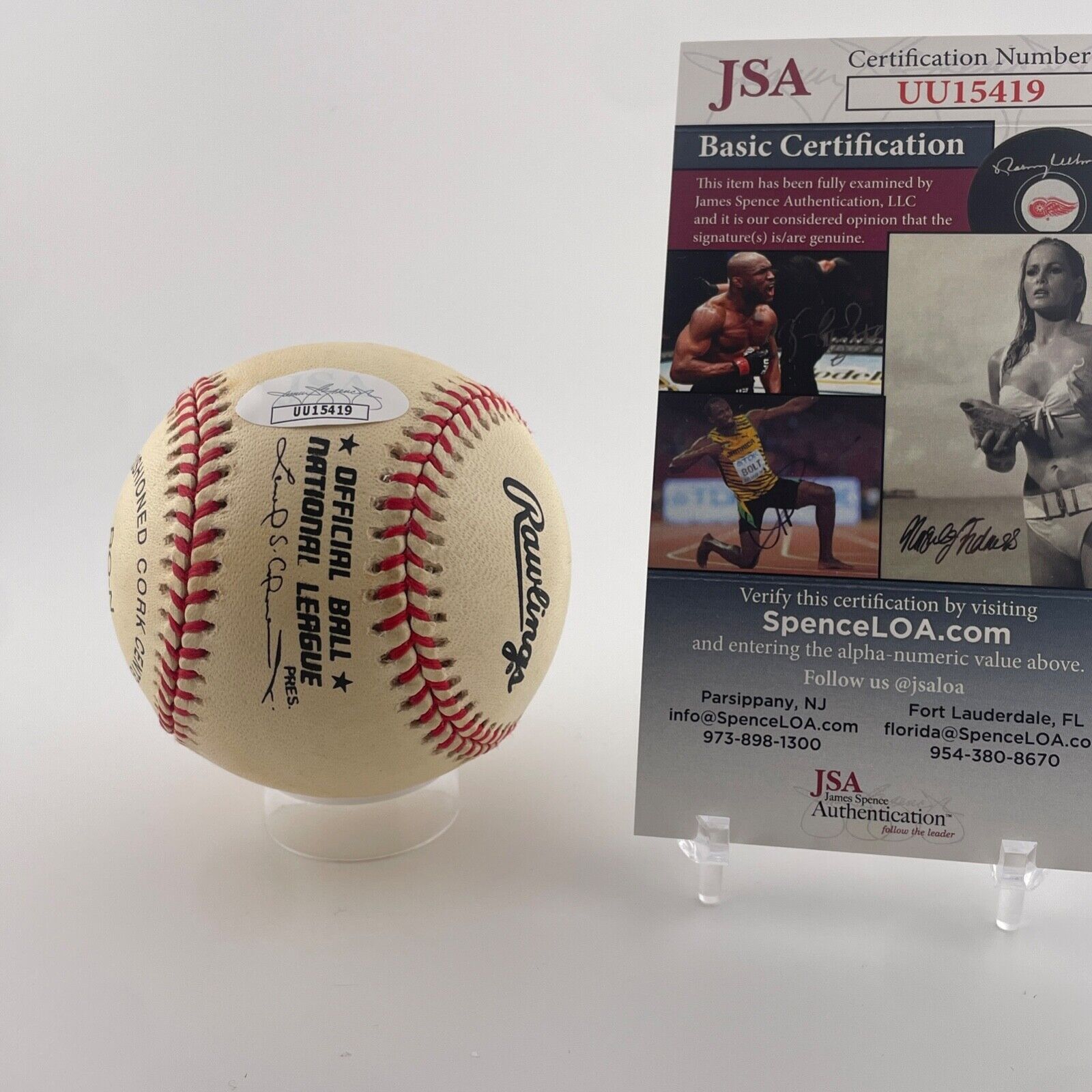 Mike Bloomberg Signed Baseball. JSA